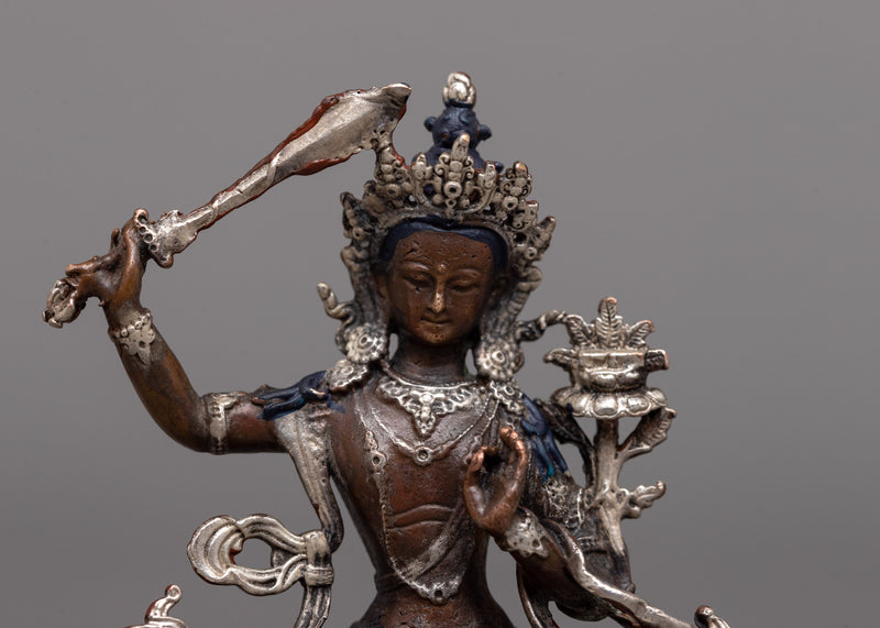 Miniature Manjushri Statue | Enhance Your Sacred Space with Art