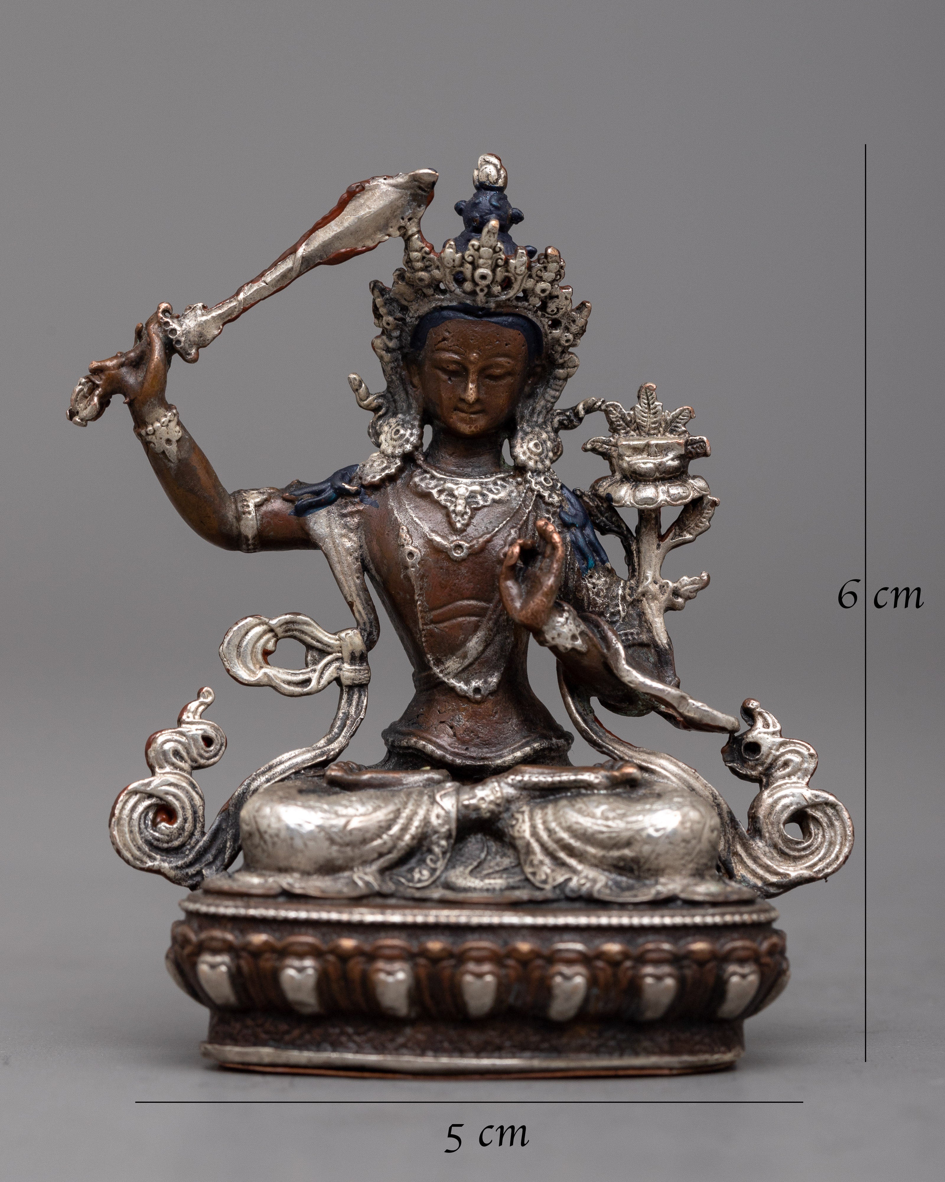 Miniature Manjushri Statue | Enhance Your Sacred Space with Art