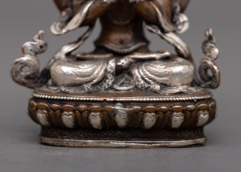 Chenrezig Oxidized Copper Statue | Sacred Representation of the Bodhisattva of Compassion