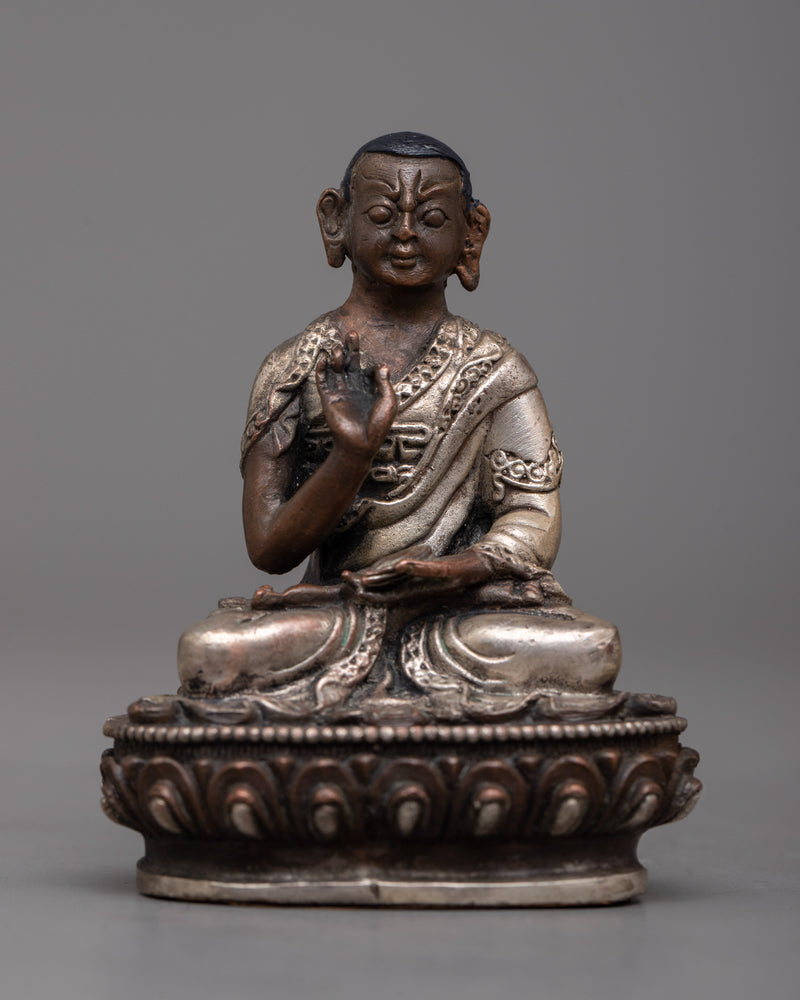 Tsongkhapa with Two Disciples Statue | Machine-Made Representation of Spiritual Guidance