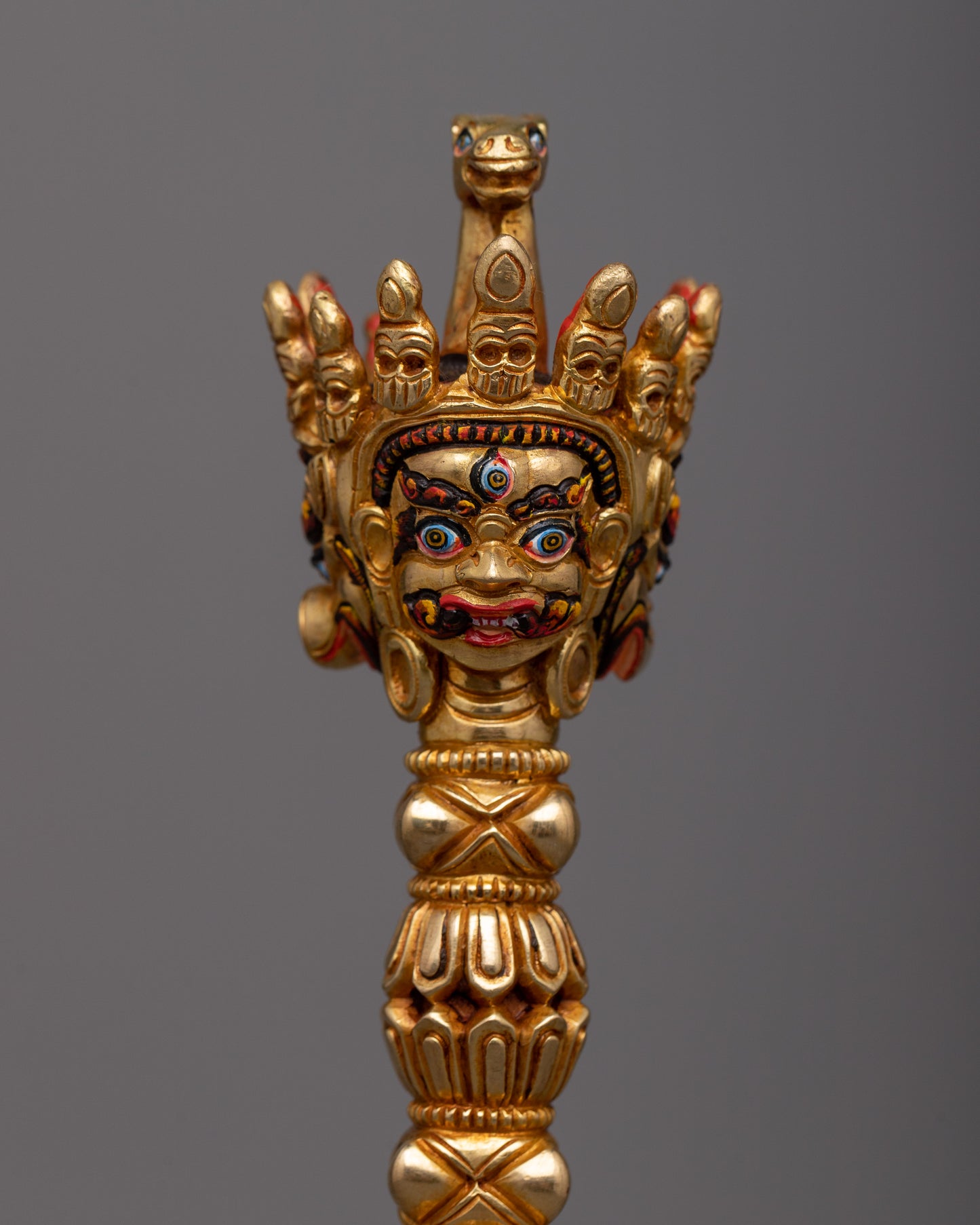 Buddhist Phurba Kila | Copper Body with 24k Gold Plating for Spiritual Practices