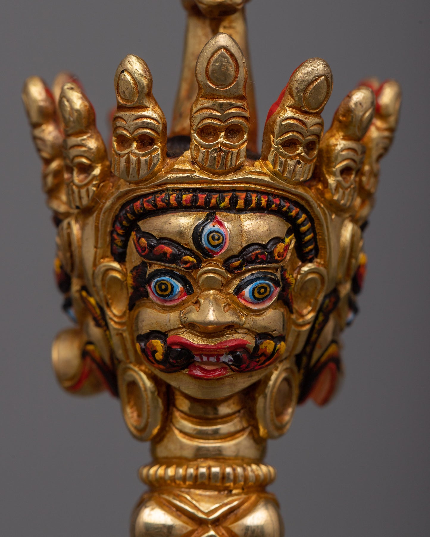 Buddhist Phurba Kila | Copper Body with 24k Gold Plating for Spiritual Practices