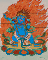 Wrathful Vajrapani Thangka