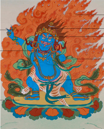 Wrathful Vajrapani Thangka