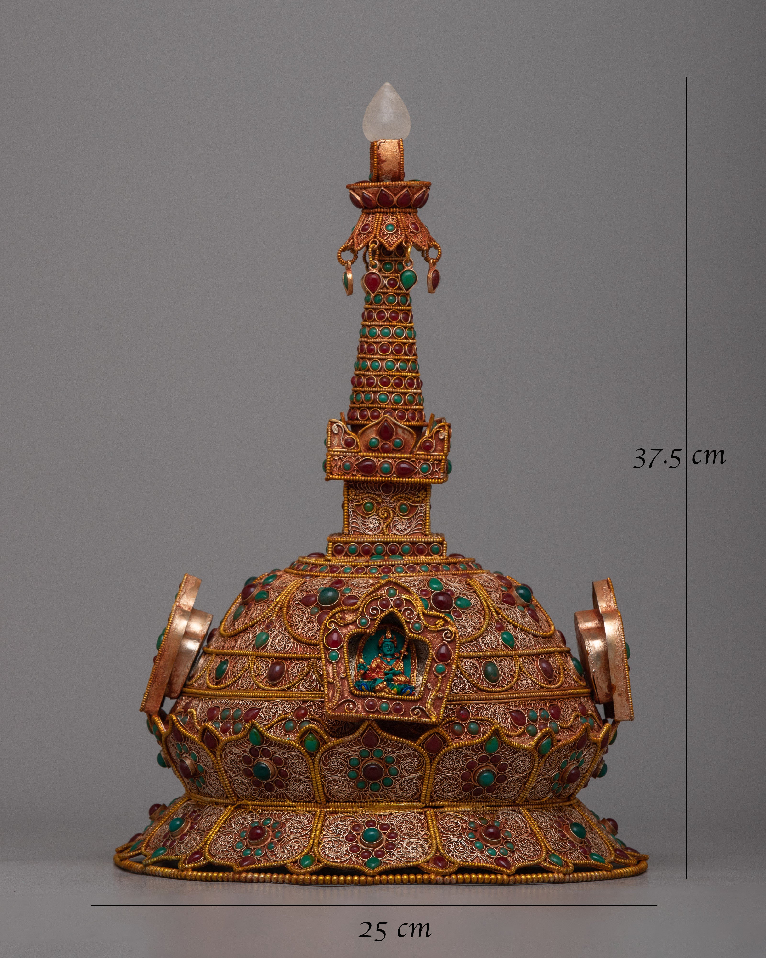 Tibetan Golden Stupa | Radiating Spiritual Harmony and Reverence