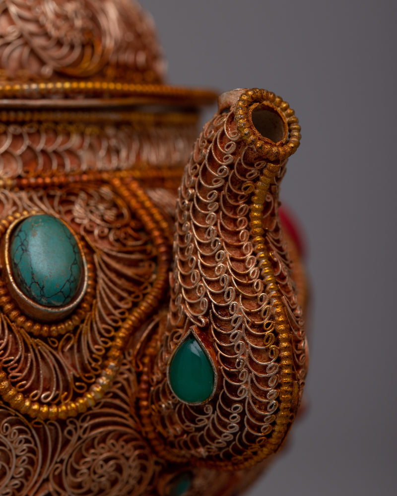 Tibetan Copper Teapot | Copper Teapot Infusing Cultural Charm