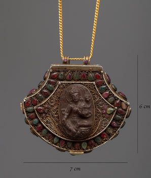 Copper Ghau Locket | Nepali Amulet for Spiritual Protection