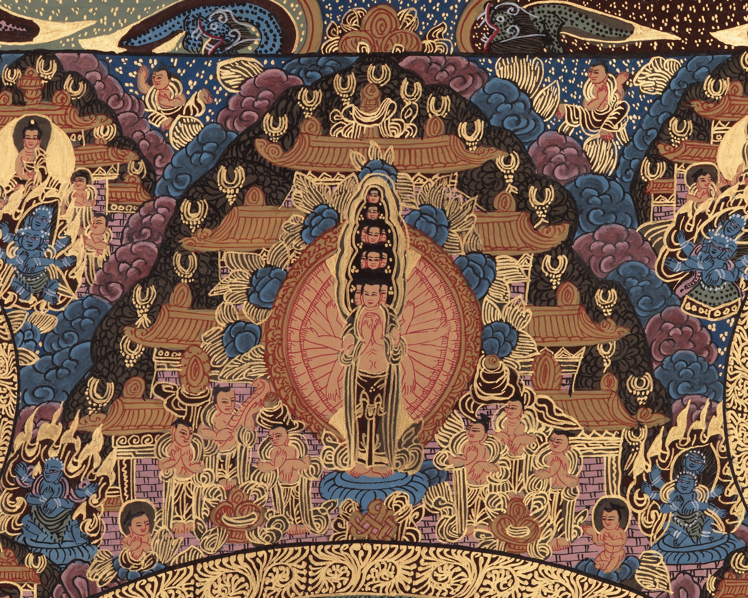 Buddhist Buddha Mandala Art | Sacred Tibetan Artwork of Enlightenment
