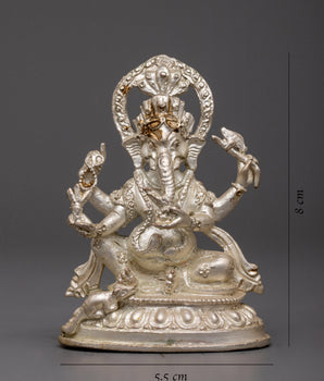 Ganesh Idol Copper | Hindu God Sculpture for Home Decor