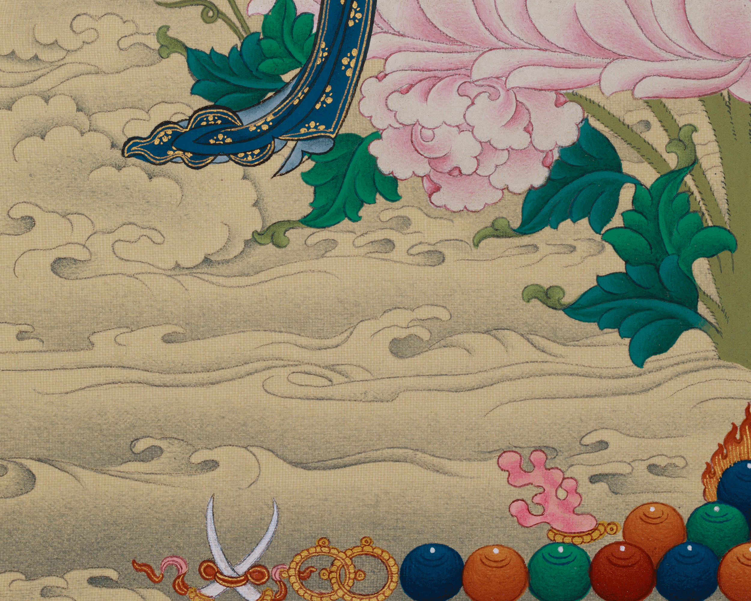 Himalayan Thangka of Vajrasattva | Purification and Spiritual Transformation Deity
