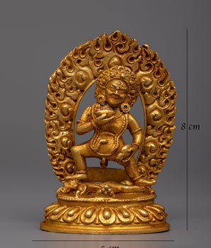 Black Dzambhala Sadhana Statue | Symbol of Prosperity and Abundance
