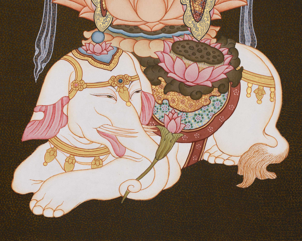 Buddha Samantabhadra | A Sacred Japanese Style Thangka of the Buddha of Universal