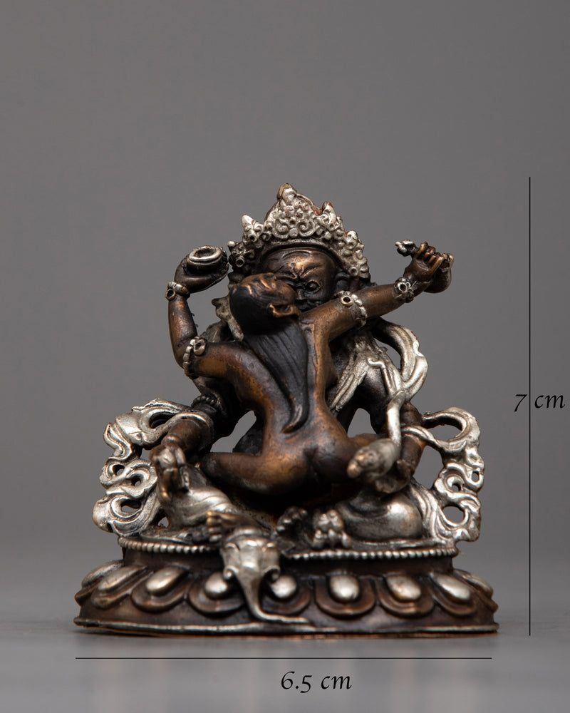 Deity of Wealth and Prosperity Statue | Copper Dzambhala Consort Statue