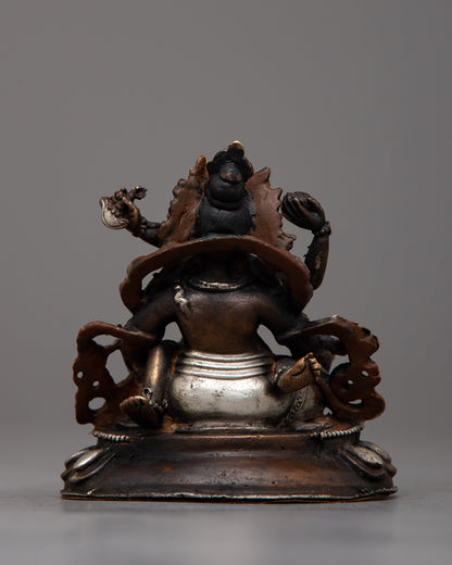 Deity of Wealth and Prosperity Statue | Copper Dzambhala Consort Statue