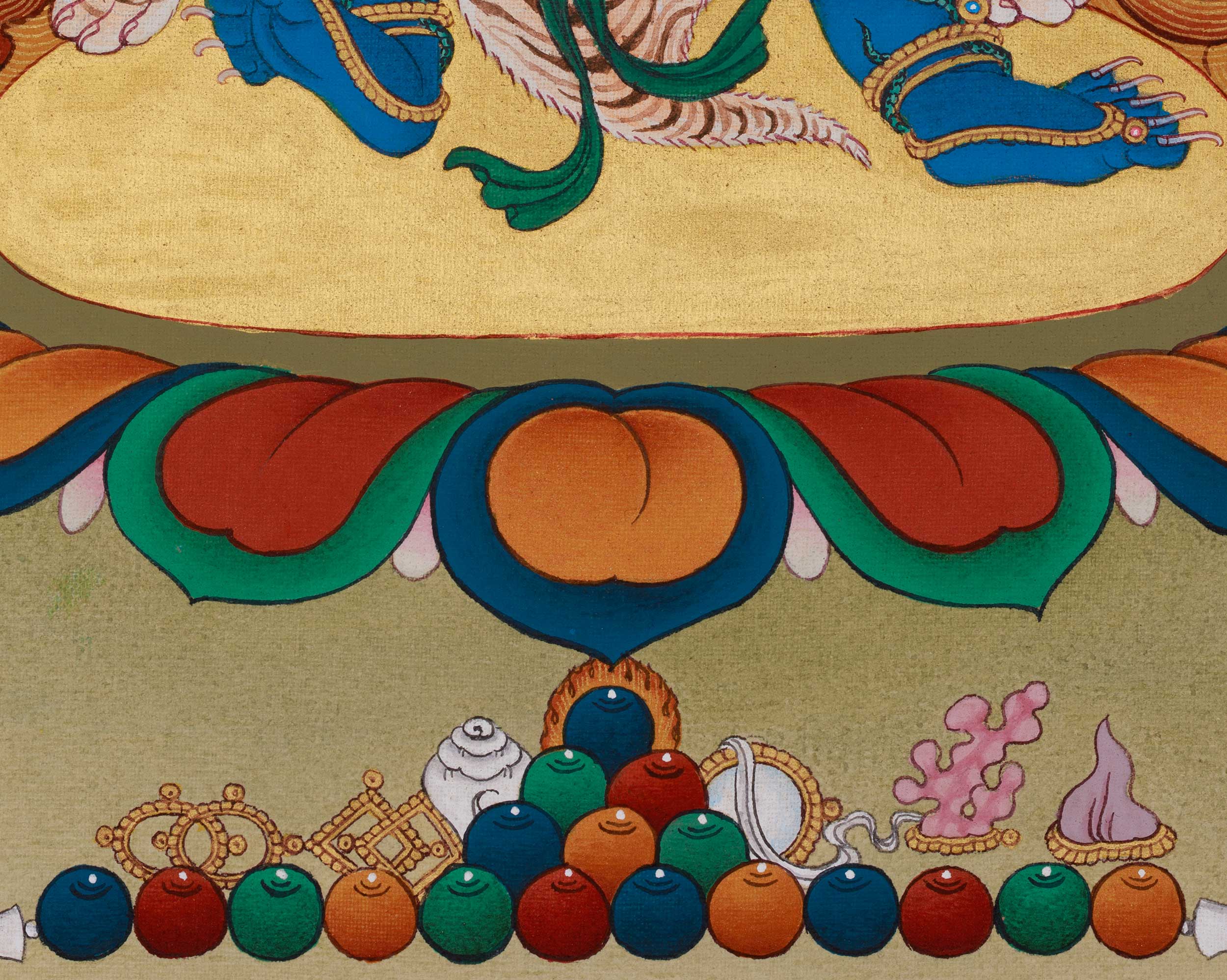 Holder of the Thunderbolt Vajrapani Thangka | The Ultimate Power of All Buddhas
