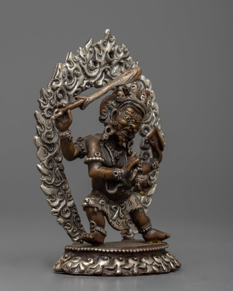 Tibetan Mahakala Statue |  Symbol of Power and Guardianship in Spiritual Practice