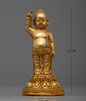 Statue of Standing Buddha | Symbol of Peace and Enlightenment in Spiritual Deco
