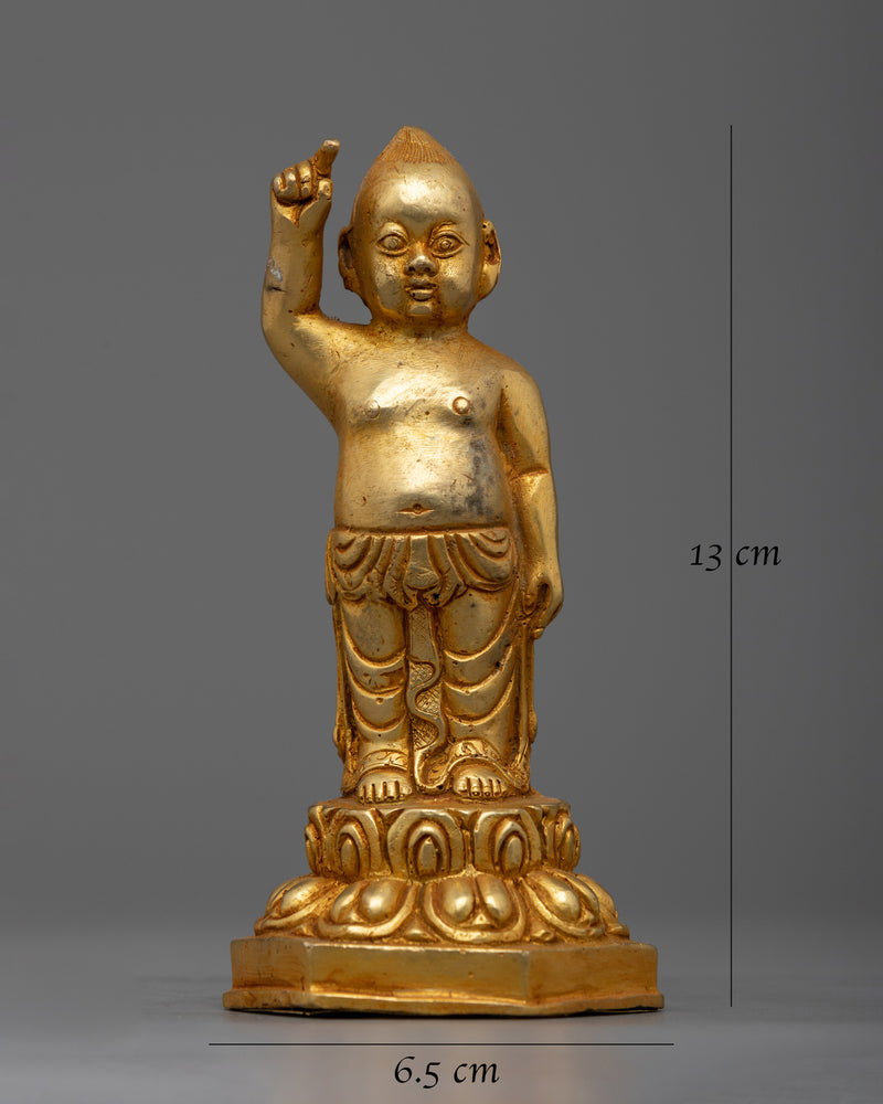 Statue of Standing Buddha | Symbol of Peace and Enlightenment in Spiritual Deco