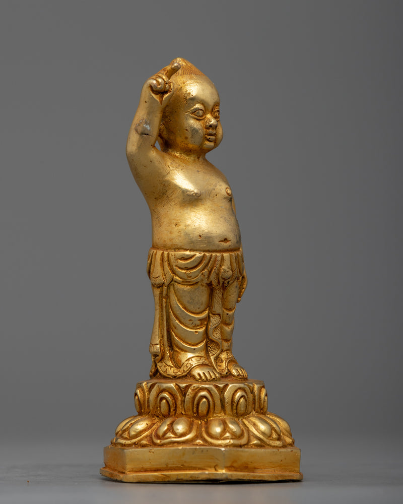 Statue of Standing Buddha | Symbol of Peace and Enlightenment in Spiritual Deco