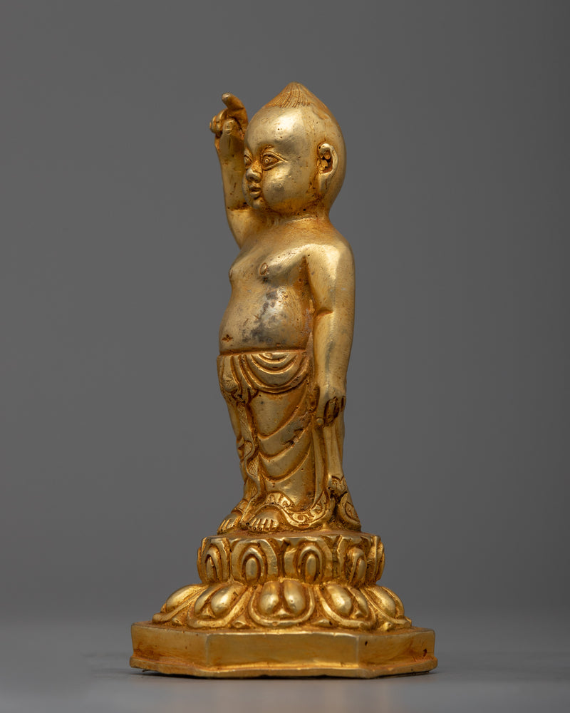 Statue of Standing Buddha | Symbol of Peace and Enlightenment in Spiritual Deco