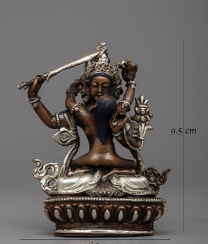 Manjushri with Consort Statue | Symbol of Wisdom and Harmonious Enlightenment