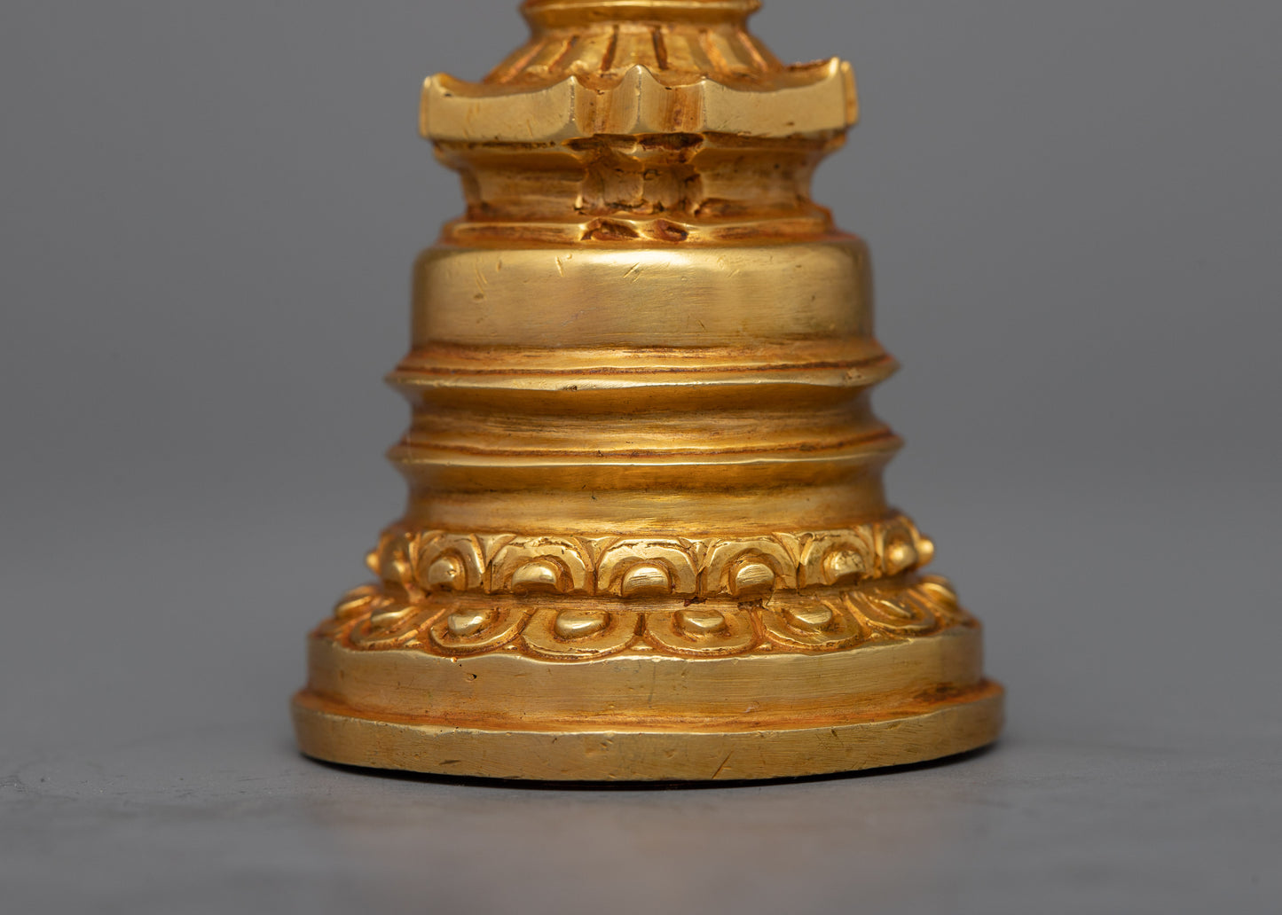 Small Copper Buddhist Stupa | Symbol of Spiritual Sanctity and Divine Connection