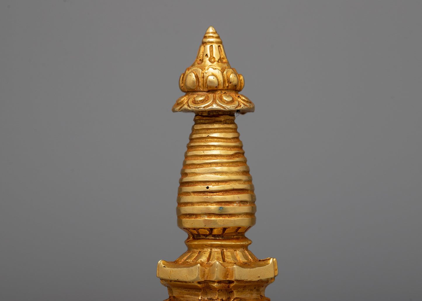 Small Copper Buddhist Stupa | Symbol of Spiritual Sanctity and Divine Connection