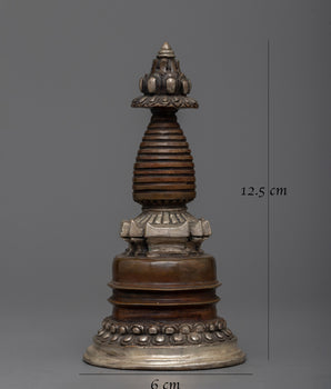Handcrafted Stupa Statue | Symbol of Spiritual Reverence and Timeless Beauty