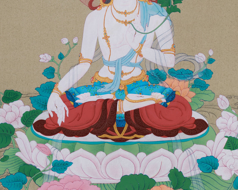 Female Buddha White Tara | Mother of Compassion | Healing & Protection Deity