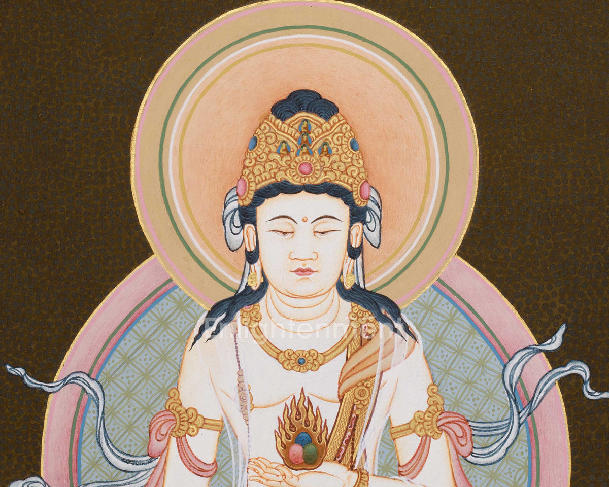 Traditional Thangka of Akasagarbha | Boundless Space Treasury