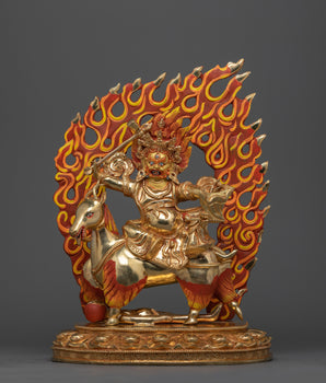 Powerful Protector Deity Garwa Nagpo Damchen