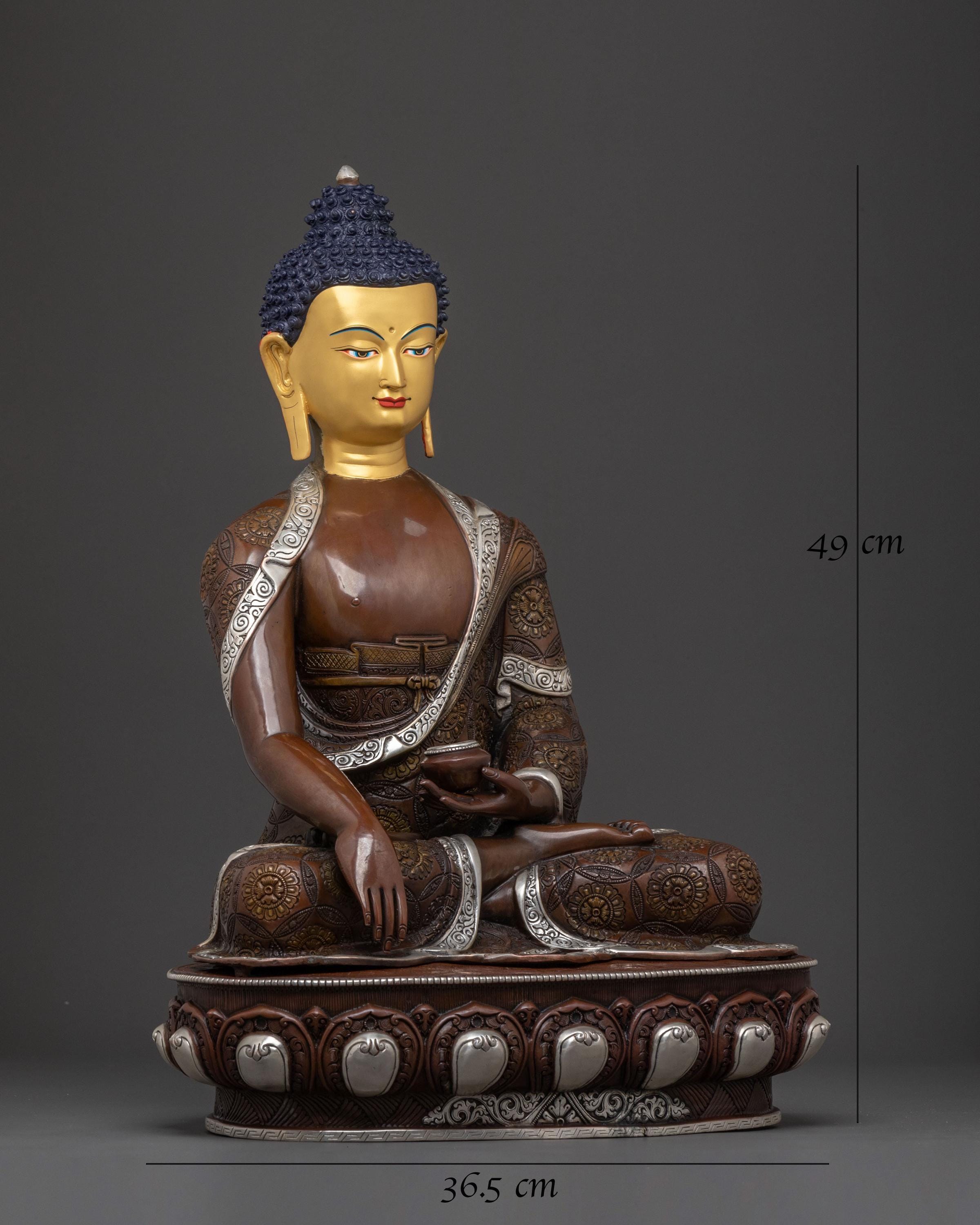 Sacred Meditation Shakyamuni Buddha Sculpture  | Himalayan Buddhist Art