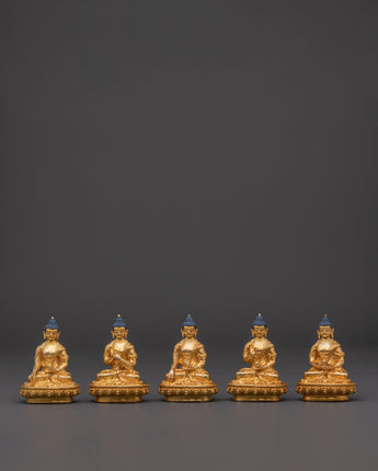 The Five Wisdom Buddhas Statue