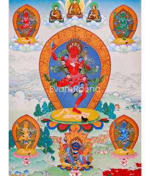 Spiritual Dorje Phagmo (Vajravarahi) Thangka