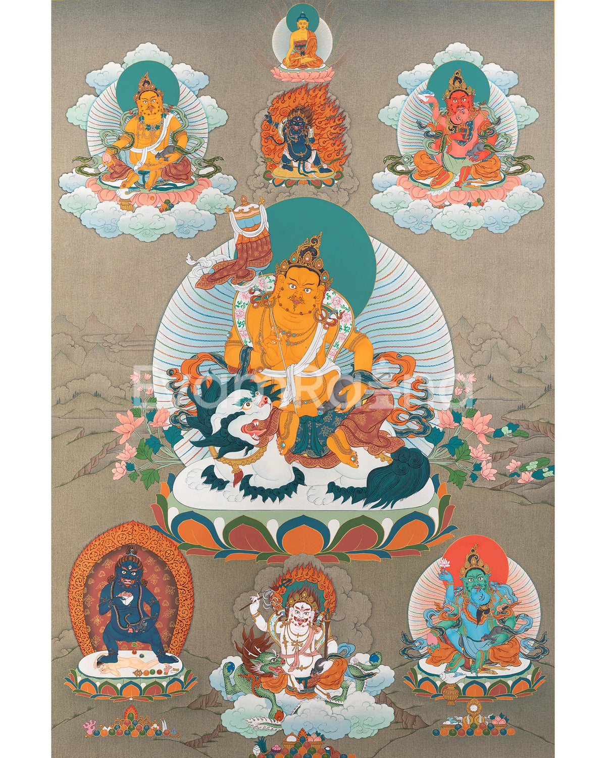 5 Jambhala Thangka Print 