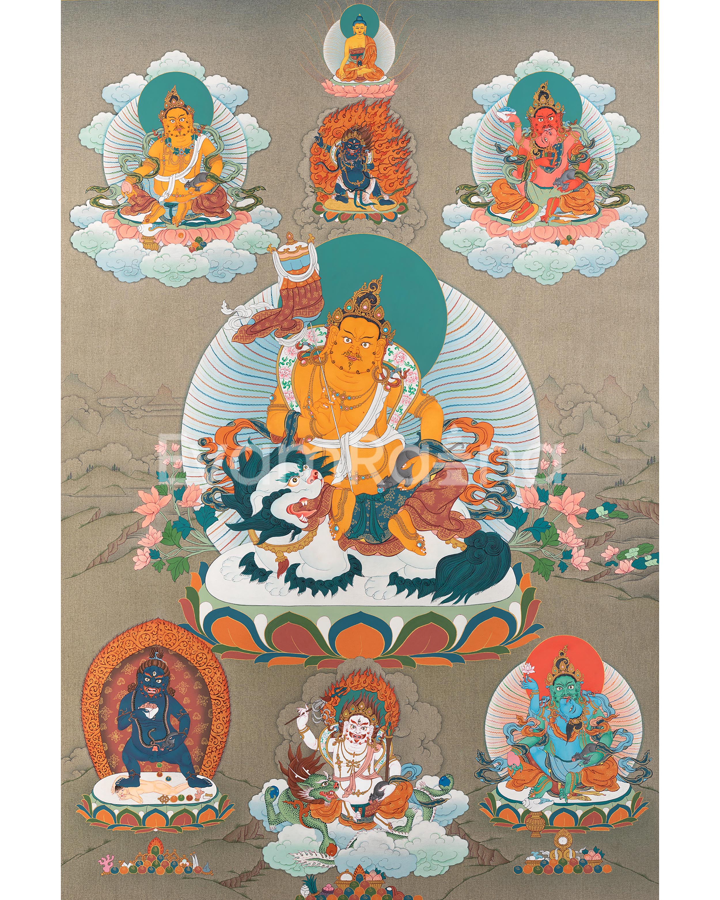 5 Jambhala Thangka Print 
