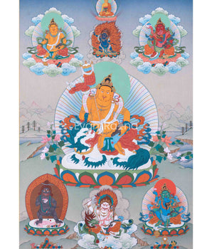 The 5 Dzambhala Thangka