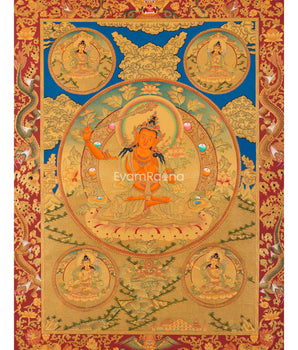 5 Forms of Manjushri Art Print