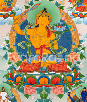 5 Manjushri | Manifestations of the Divine Wisdom Buddha | Canvas Print