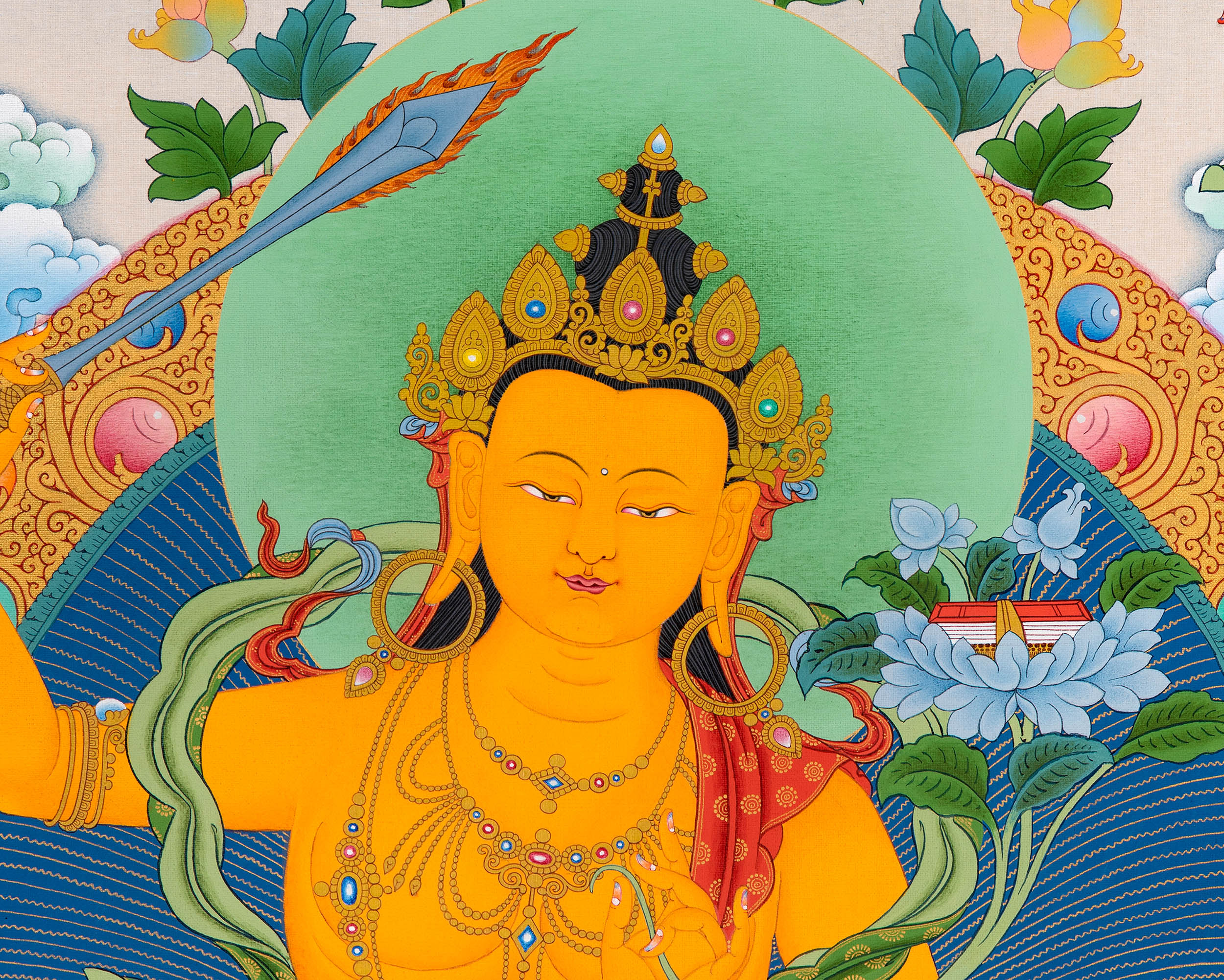 5 Manjushri | Manifestations of the Divine Wisdom Buddha | Canvas Print