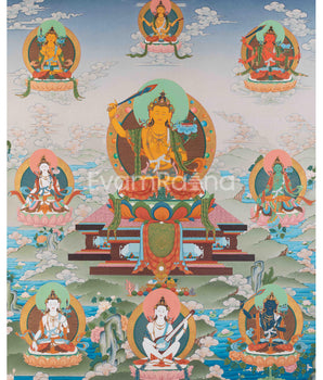 5 Manjushri & Prajna Paramita, Saraswati, White Tara