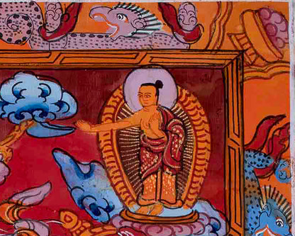 Rare Hand Painted Wheel of Life Thangka | Buddhist Art