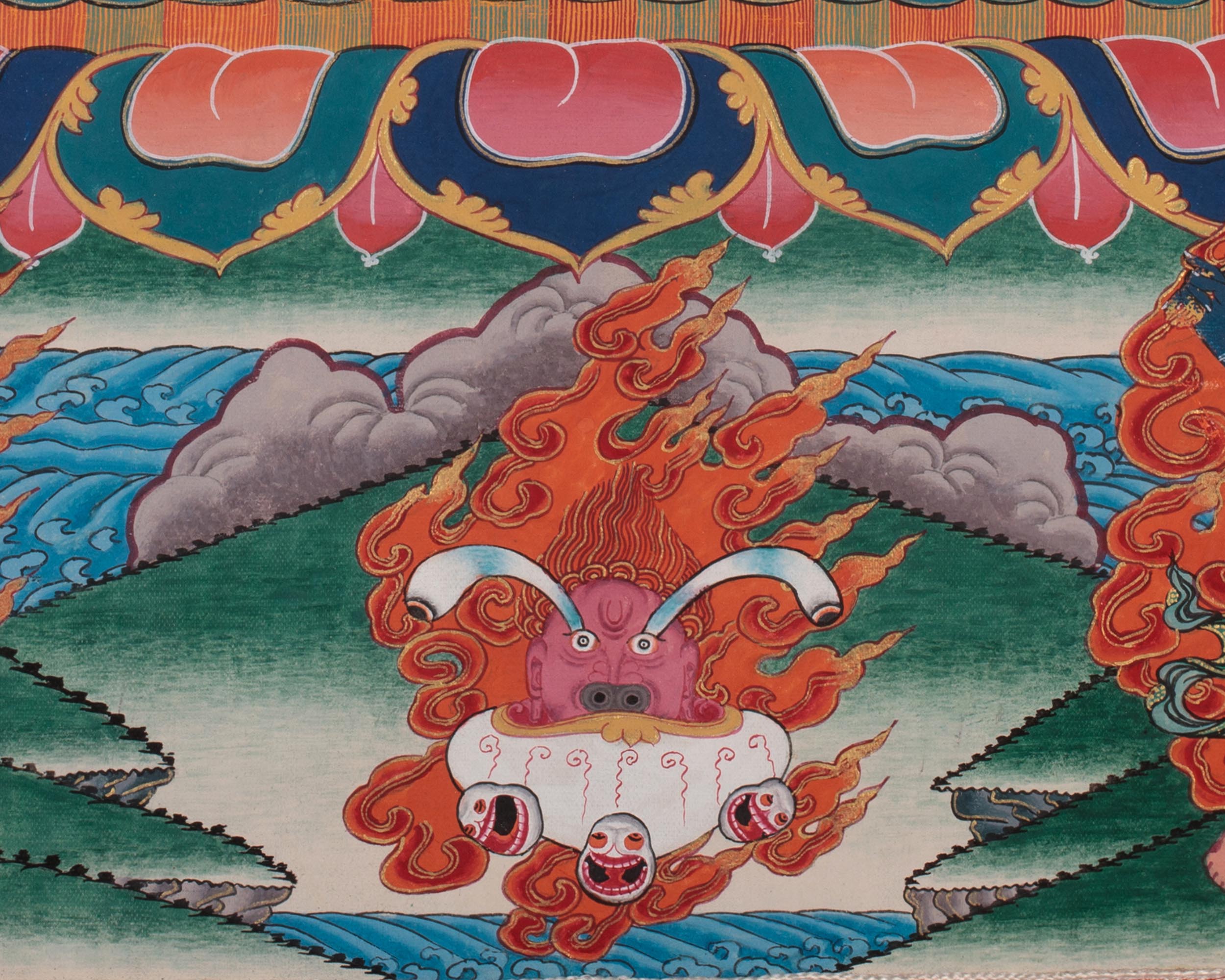 Heruka Yamantaka Thangka | The Wrathful Conqueror of Death