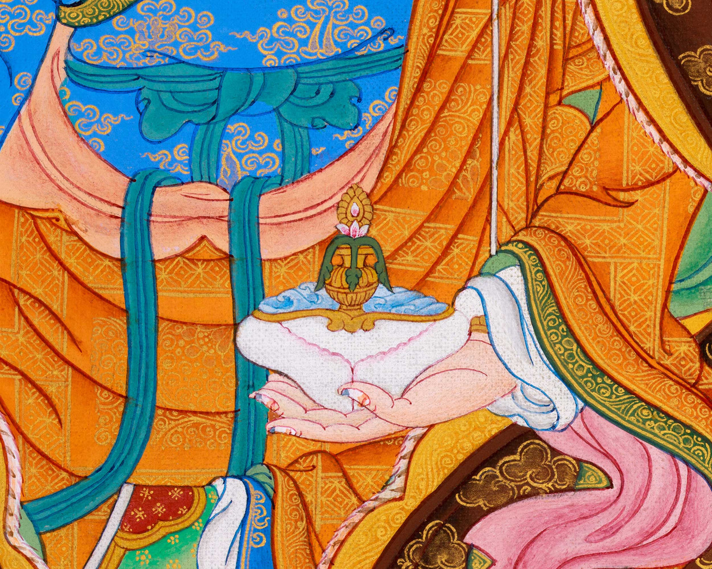 Traditional Tibetan Thangka of Padmasambhava | The Lotus Born Master