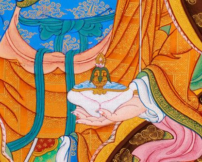 Traditional Tibetan Thangka of Padmasambhava | The Lotus Born Master