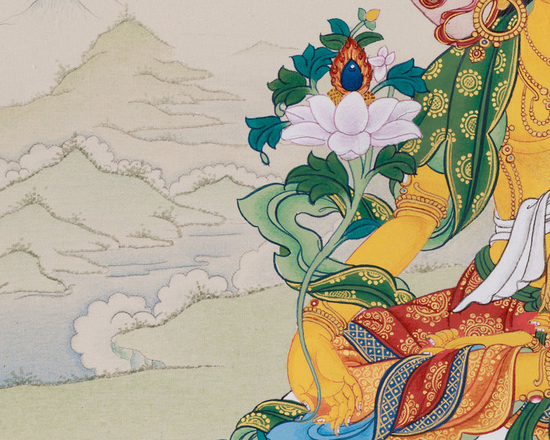 Kshitigarbha: Bodhisattva Thangka