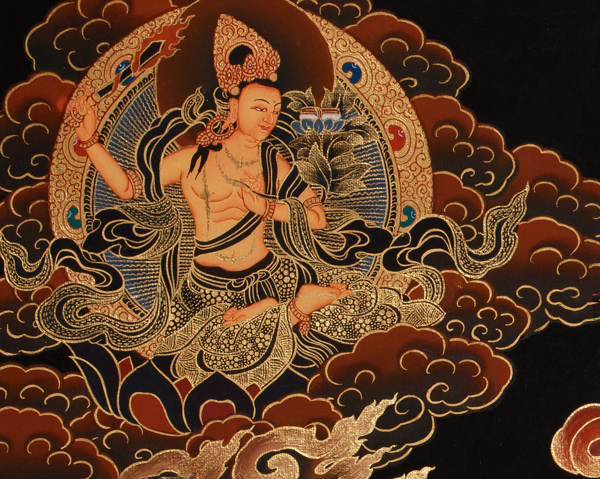 Fierce Yama Dharmaraja | Wrathful Dharma Protector and Lord of Death in Tibetan Buddhist Tradition