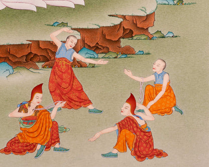 Buddha Shakyamuni Thangka: A Unique Depiction