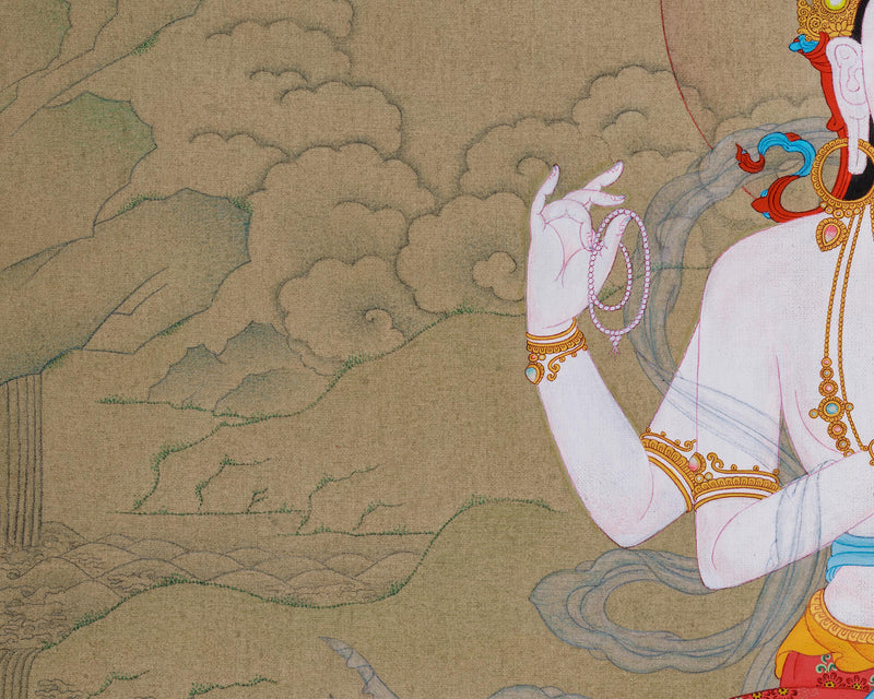 Chenrezig Avalokiteshvara Thangka: Symbol of Universal Compassion