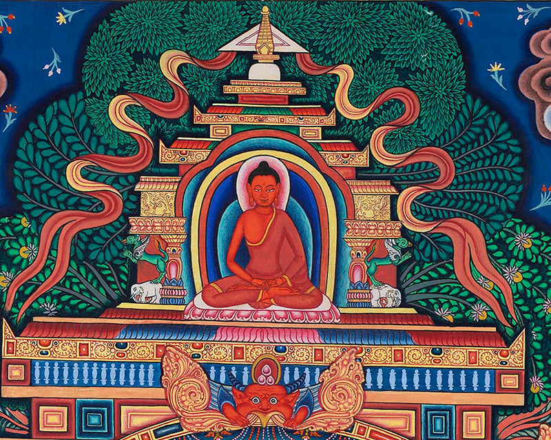 High-Quality Print Of Buddha Vairocana | Transcendent Buddha Of Vajrayana Buddhism